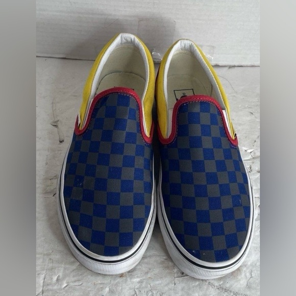 Vans Kids Multicolor Checkered Slip-On Sneakers - Picture 3 of 4